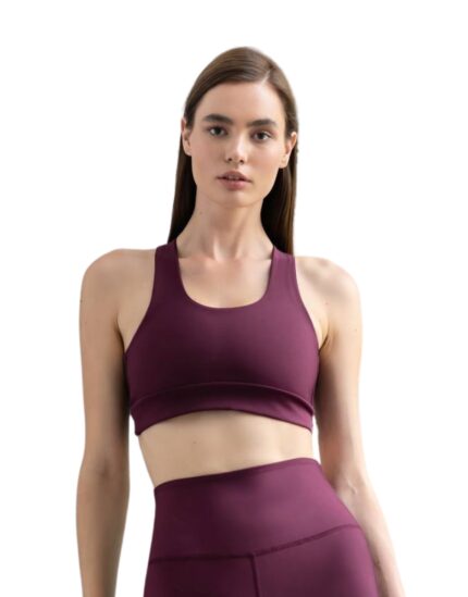 Single Crossed Sport Bra Lismina 248 Damson