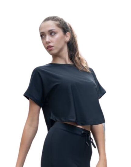 Yoga T-Shirt "Low-High" Lismina 100 Black