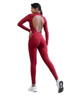 Ολόσωμη, Jumpsuit, Ανόρθωσης, Σύσφιξης, Push-Up, Bodysculpt, Black Jumpsuit, Ολόσωμη Μαύρη, Αθλητική Πλάτη, Red Wine, Μπορντό