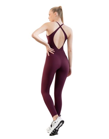 Ολόσωμη, Jumpsuit, Ανόρθωσης, Σύσφιξης, Push-Up, Bodysculpt, Μοβ Ολόσωμη, Damson Jumpsuit, Ολόσωμη για Γυμναστική, Ολόσωμη Σμίλευσης, Cross Braces
