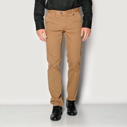 SOGO ΑΝΔΡΙΚΟ ΠΑΝΤΕΛΟΝΙ ΒΑΜΒΑΚΕΡΟ BEIGE REGULAR FIT